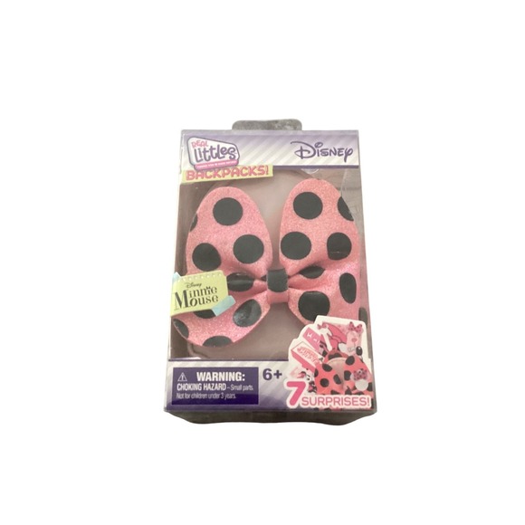 Disney Other - Disney Minnie‎ Mouse Real Littles Backpack Moose Toys Pink Glitter 7 Surprises